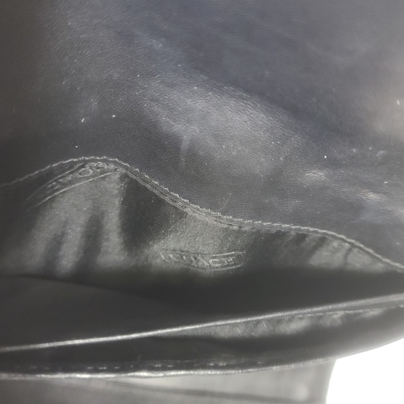Coach Hampton Signature Black Buckle Wallet - Picture 12 of 14